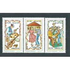 Brasil - Correo 1982 Yvert 1561/3 ** Mnh Exposición Filatelica