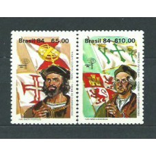 Brasil - Correo 1984 Yvert 1654/5 ** Mnh Exposición Filatelica