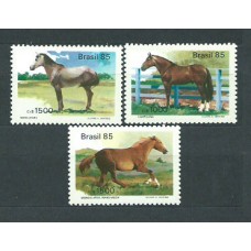 Brasil - Correo 1985 Yvert 1719/21 ** Mnh Fauna. Caballos