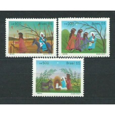 Brasil - Correo 1985 Yvert 1775/7 ** Mnh Navidad