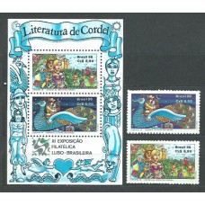 Brasil - Correo 1986 Yvert 1815/6+H.70 ** Mnh Exposición Filatelica