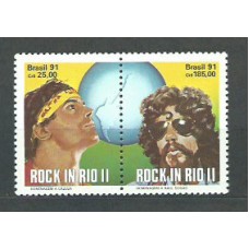 Brasil - Correo 1991 Yvert 2001/2A ** Mnh Música