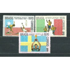 Brasil - Correo 1970 Yvert 935/7 ** Mnh Deportes. Fútbol