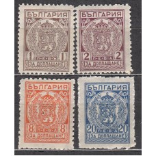 Bulgaria - Tasa Yvert 44/47 ** Mnh