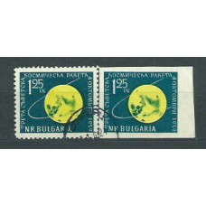 Bulgaria - Correo 1960 Yvert 1005/5a usado Astro