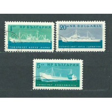 Bulgaria - Correo 1962 Yvert 1123/5 usado Barcos