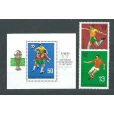 Bulgaria - Correo 1978 Yvert 2359/60+H.73 ** Mnh Deportes fútbol
