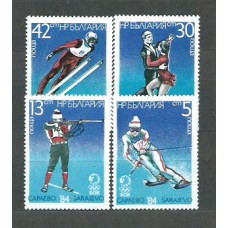 Bulgaria - Correo 1984 Yvert 2826/9 ** Mnh Olimpiadas de Sarajevo