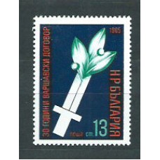 Bulgaria - Correo 1985 Yvert 2901 ** Mnh Pacto de Varsovia
