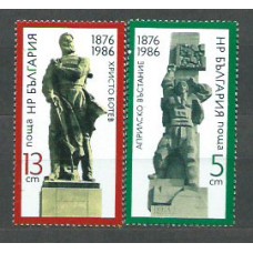 Bulgaria - Correo 1986 Yvert 3004/5 ** Mnh Estatuas