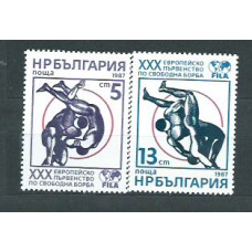 Bulgaria - Correo 1987 Yvert 3084/5 ** Mnh Deportes