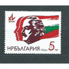 Bulgaria - Correo 1987 Yvert 3088 ** Mnh Juventudes comunistas