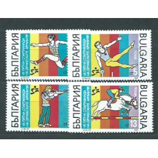 Bulgaria - Correo 1989 Yvert 3253/6 ** Mnh Deportes