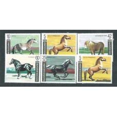 Bulgaria - Correo 1991 Yvert 3373/8 ** Mnh Fauna caballos