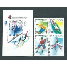 Bulgaria - Correo 1994 Yvert 3557/60+H.179 ** Mnh Olimpiadas Lillehammer
