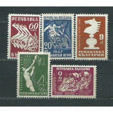 Bulgaria - Correo 1947 Yvert 539/43 * Mh Deportes