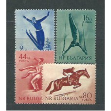 Bulgaria - Correo 1954 Yvert 799/802 * Mh Deportes