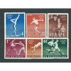 Bulgaria - Correo 1956 Yvert 867/72 * Mh Ollimpiadasde Melbourne