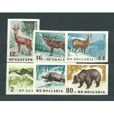 Bulgaria - Correo 1958 Yvert 921/6 Sin dentar ** Mnh Fauna