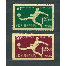 Bulgaria - Correo 1959 Yvert 987/8 * Mh Deportes fútbol