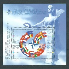 Bulgaria - Hojas 2001 Yvert 201A ** Mnh Banderas