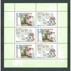 Bulgaria - Hojas 2001 Yvert 204 ** Mnh Dibujos animados