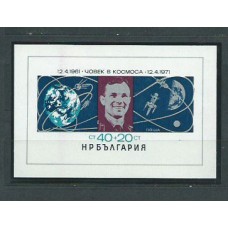 Bulgaria - Hojas 1971 Yvert 34 ** Mnh Astro