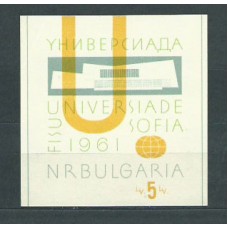 Bulgaria - Hojas 1961 Yvert 8 * Mh Juegos universitarios