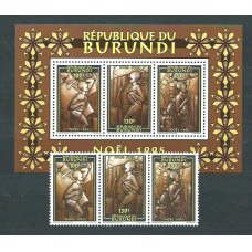 Burundi - Correo Yvert 1037/39+H.132 ** Mnh  Navidad