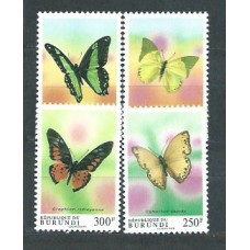 Burundi - Correo  Yvert 998/1001 ** Mnh  Fauna mariposas