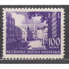 Croacia Correo 1942 Yvert 57 ** Mnh Exposición Filatelica