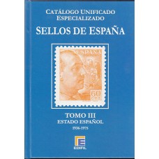 Edifil - Catálogo España Especializado Tomo III. Estado Español 1936-1975 Edición 2015