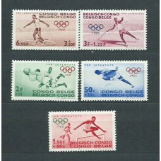 Congo Belga - Correo Yvert 367/71 ** Mnh Deportes. Olimpiadas