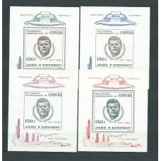 Congo Belga - Hojas Yvert 17/20 ** Mnh Personaje. Kennedy