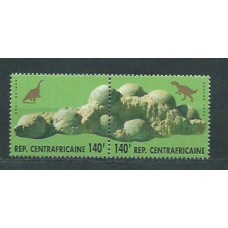 Centroafrica - Correo Yvert 1053/4 ** Mnh  Fauna prehistórica
