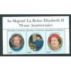 Centroafrica - Correo Yvert 1071/3 ** Mnh  Isabel II