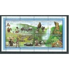 Centroafrica - Correo Yvert 1254/61 ** Mnh  Fauna