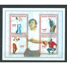 Centroafrica - Correo Yvert 1391/4 ** Mnh  Deportes golf