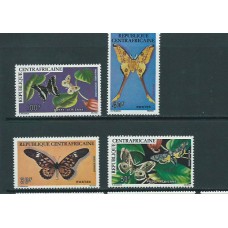 Centroafrica - Correo Yvert 260/1+A.148/9 ** Mnh  Fauna mariposas