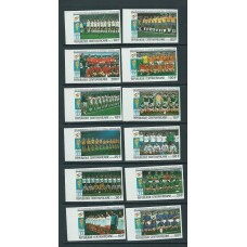 Centroafrica - Correo Yvert 435/44+A.234/5 sin dentar ** Mnh Deportes fútbol