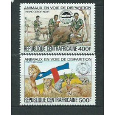 Centroafrica - Aereo Yvert 293D/E ** Mnh  Fauna