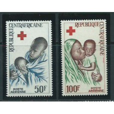 Centroafrica - Aereo Yvert 36/7 ** Mnh  Cruz roja