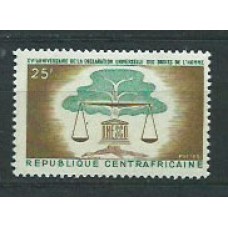 Centroafrica - Correo Yvert 35 ** Mn  Derechos del hombre