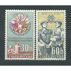 Checoslovaquia - Correo 1959 Yvert 1007/8 * Mh