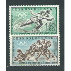 Checoslovaquia - Correo 1960 Yvert 1066/7 * Mh Olimpiadas de Squaw Valley