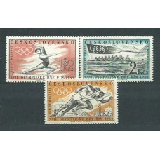 Checoslovaquia - Correo 1960 Yvert 1089/91 * Mh Olimpiadas de Roma