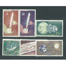Checoslovaquia - Correo 1961 Yvert 1132/7 * Mh Astro