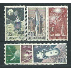 Checoslovaquia - Correo 1962 Yvert 1208/13 ** Mnh Astro