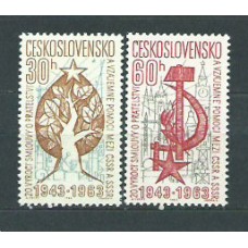 Checoslovaquia - Correo 1963 Yvert 1312/3 ** Mnh