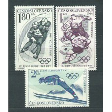 Checoslovaquia - Correo 1964 Yvert 1315/7 * Mh Deportes esqui